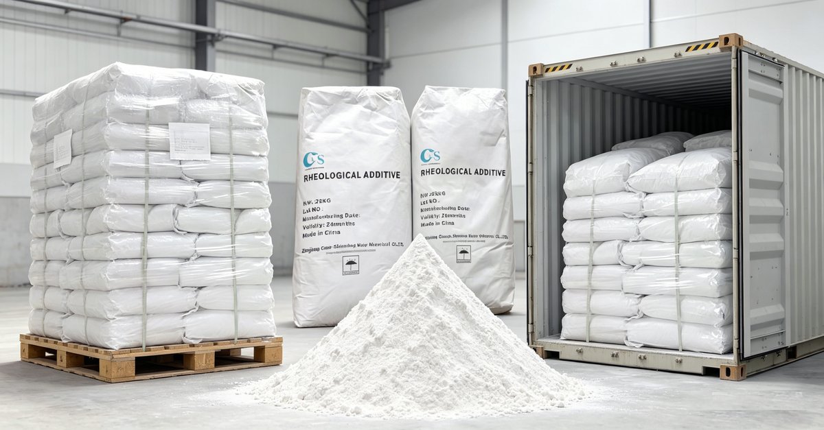 CP Organoclay — أكياس  25kg ومسحوق الطين العضوي المحب للزيوت وحاوية تصدير جاهزة للشحن